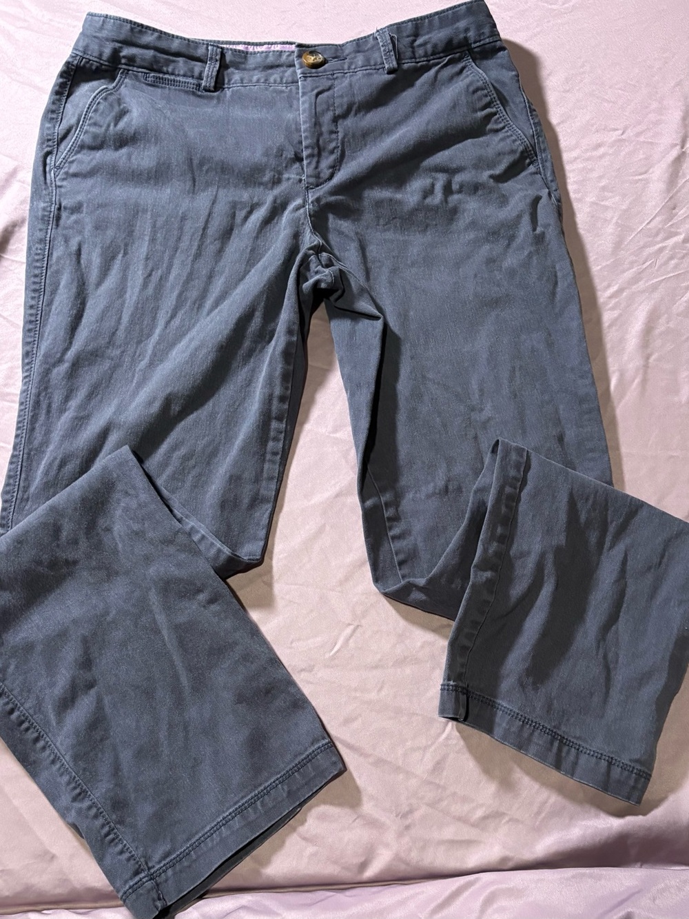 Dockers Women's Gray Wide-Leg Chino Jeans